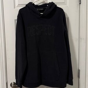 Under Armour Black Hoodie with 'Respect' Embroidery